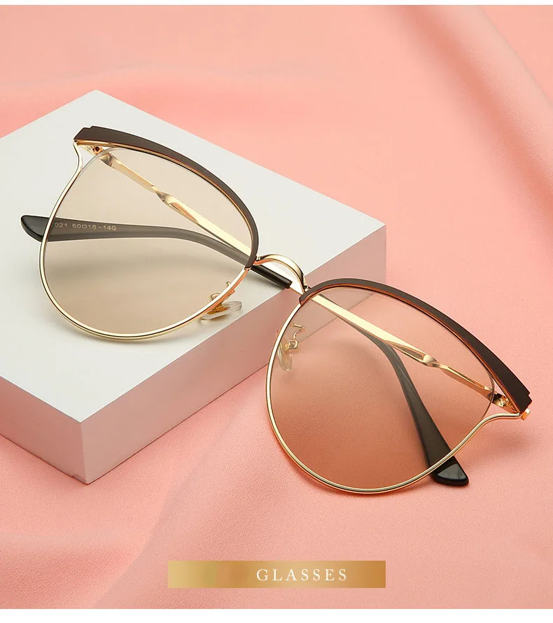 

Prescription Sunglasses For Women Cat Eyewear Photochromism Multifocal Opticas Glasse Frame