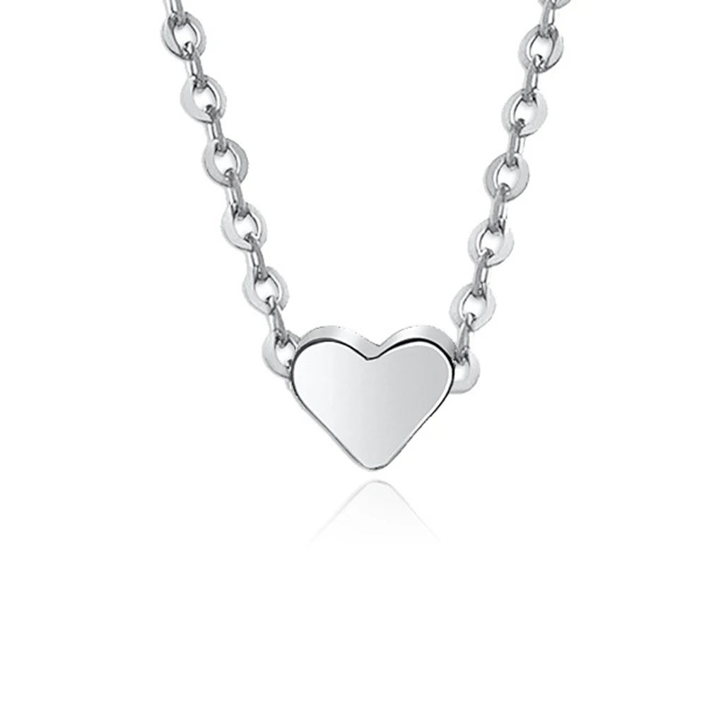 Новое позолоченное ожерелье с маленьким сердцем для женщин и девушек Модная