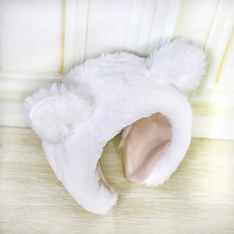 Повязка на голову с милым плюшевым медведем Зимняя повязка ободок аксессуары для