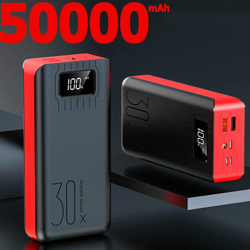 50000 мАч Power Bank быстрая зарядка уличные горные ботинки для скалолазания Тип C Micro USB
