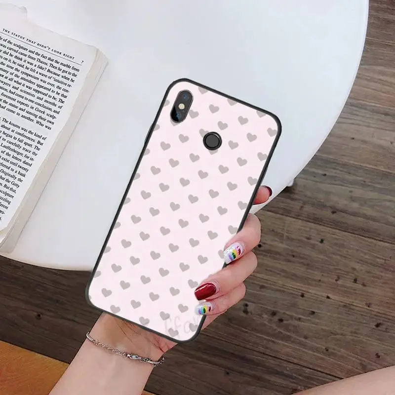 

pink Love Phone Case For Xiaomi Redmi 7 9t 9se k20 mi8 max3 lite 9 note 8 9s 10 pro Soft Silicone Shell Cover Funda