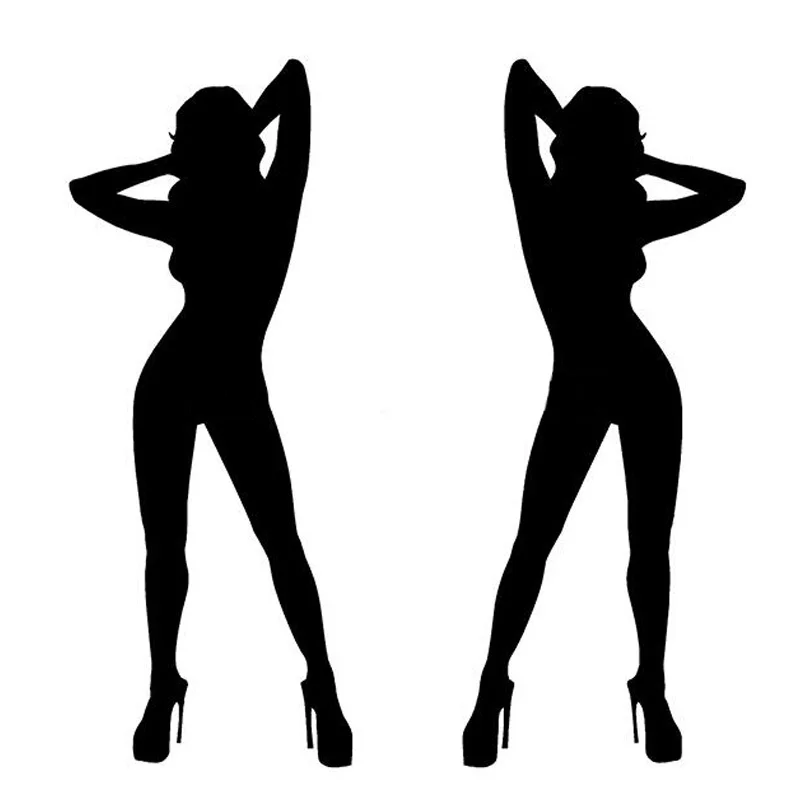 

Автомобильные наклейки, горячие сексуальные наклейки из ПВХ, водонепроницаемые солнцезащитные автомобильные наклейки, 6*15 см