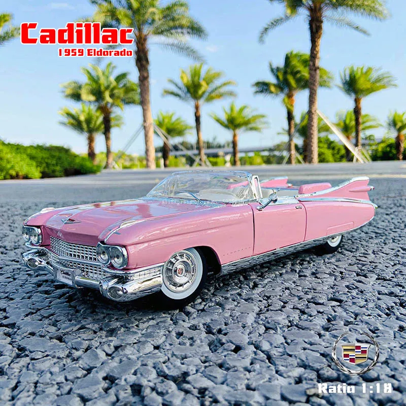 Автомобиль Maisto 1:18 1959 Cadillac Eldorado Elvis и Marilyn Monroe классическая модель автомобиля из