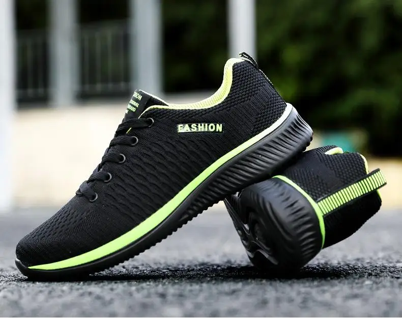 

Hot 2021 Fashion Men Mesh Casual Shoes Lac-up Mens Shoes Lightweight Vulcanize Shoes Walking Sneakers Zapatillas Hombre 36-47