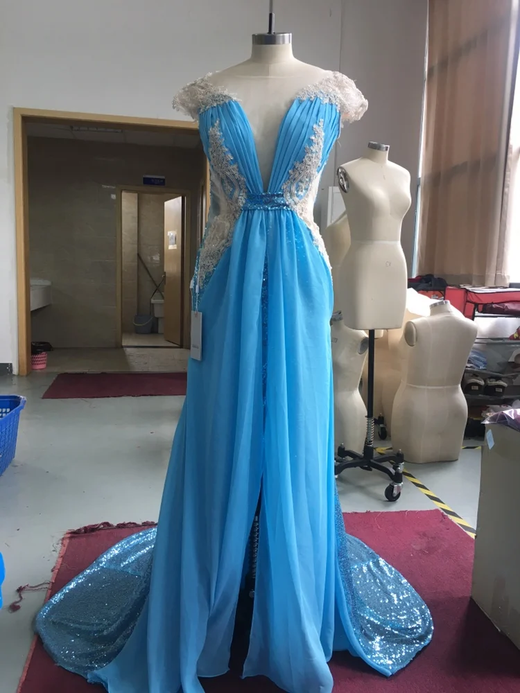 Женское вечернее платье русалка длинное Привлекательное с открытой спиной и