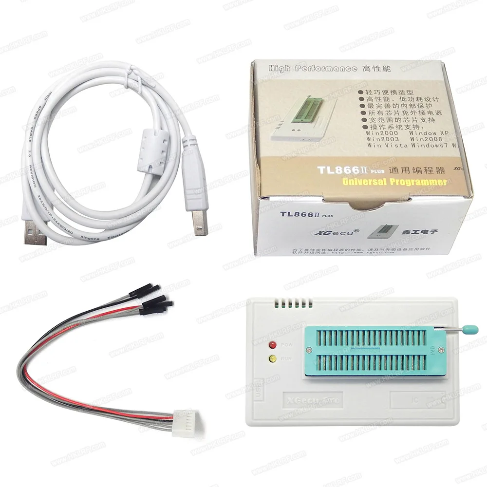Универсальный USB программатор Minipro TL866II PLUS с 19 адаптерами лучше чем TL866A