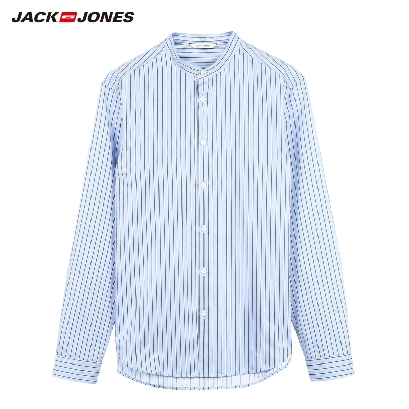 Мужская Повседневная рубашка в полоску JackJones стильная с длинными рукавами 219105533 |