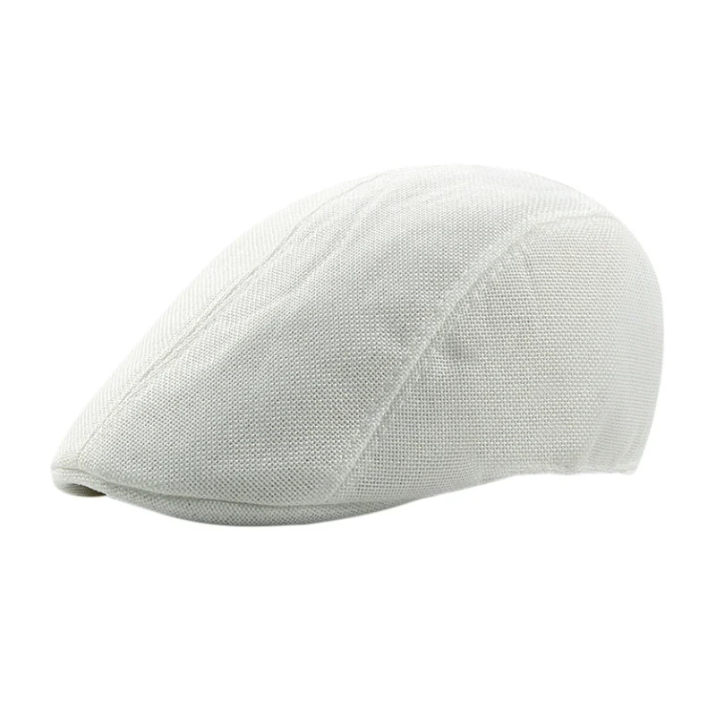

New Arrival Beret summer hat simple light board cap female England solid color breathable mesh forward cap