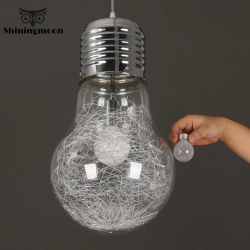 Большой подвесной светильник с лампочками Эдисона современный декор