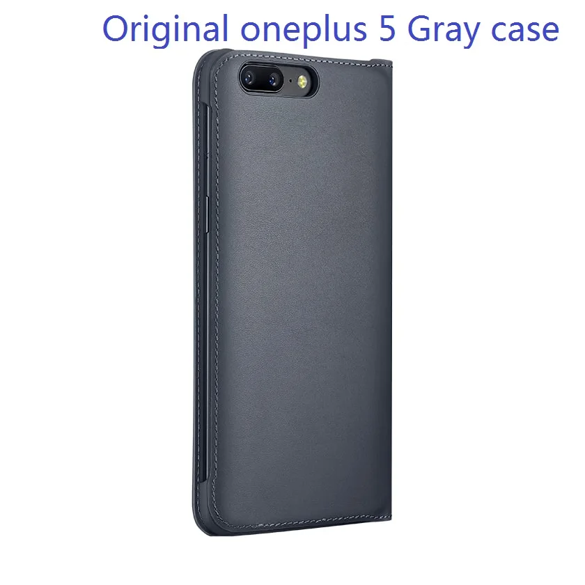 Официальный чехол OnePlus 5 5T 6 с откидной крышкой, умный кожаный чехол с слотом для карт для OnePlus 6, чехол из искусственной кожи чехол - Цвет: oneplus 5 case