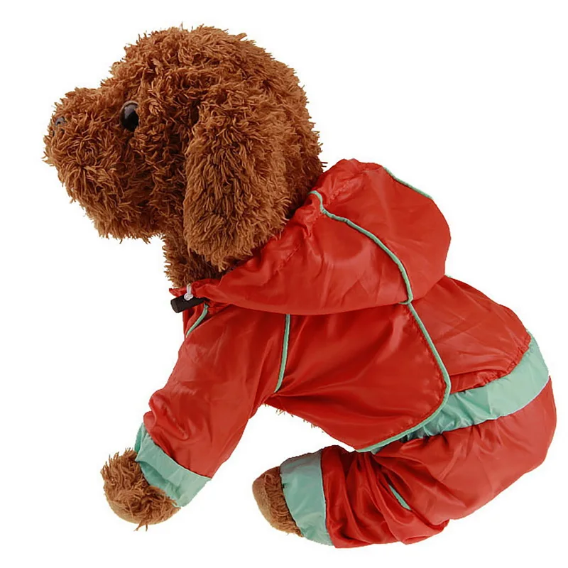 Дождевик для собак из искусственной кожи водонепроницаемый дождевик маленьких