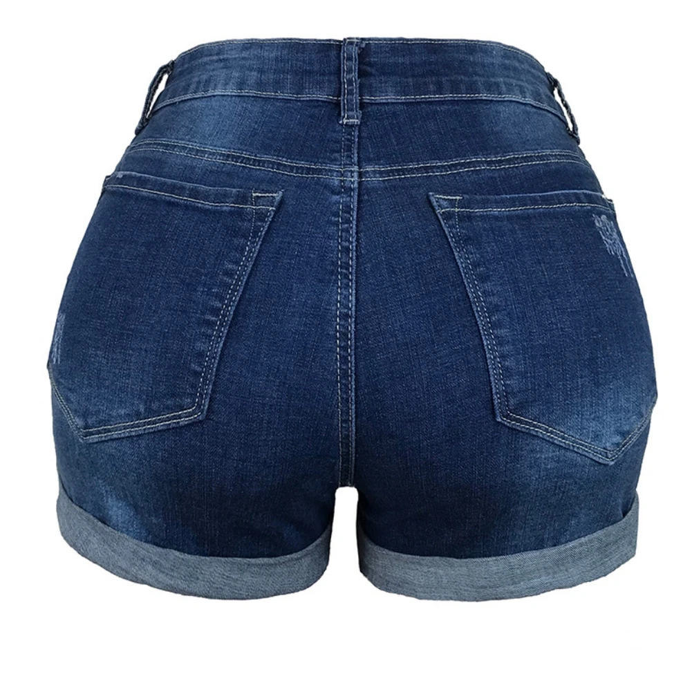

Jeans For Women 2021 Summer New Pants Sexy High Waist Slim Splice Denim Shorts Beach Bottom Comfortable Female Clothing