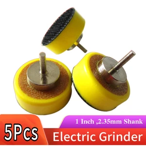 5 шт. В упаковке 1 дюймовая шлифовальная тарелка с крючком и петлей 2,35 мм хвостовик шлифовальной машины Опорная пластина сверлильный диск для вращающихся инструментов Dremel Шлифовальная полировка