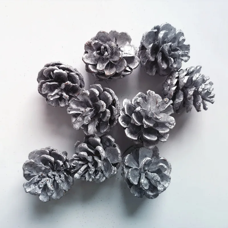 9pc Pine cone B Рождественская елка сосновые шишки сани торт Топпер для рождественские вечерние принадлежности Снеговик Санта Клаус Декор год выпечки Любовь Подарки - Цвет: 9pc Pine cone B