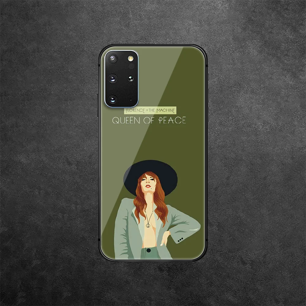 

Florence The Machine Tempered Glass Phone Case Cover For Samsung Galaxy Note S 8 9 10 20 21 E Plus Ultra M 31 51 FE Painting