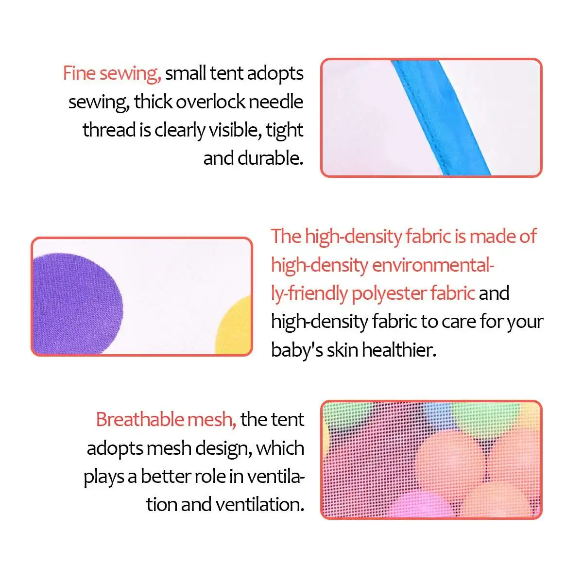 

4pcs 3 In 1 Baby Playpen For Children Kids Ball Pit Playpen Portable Babys Fence For Newborn Play Yard Tent Tunnel With Basket