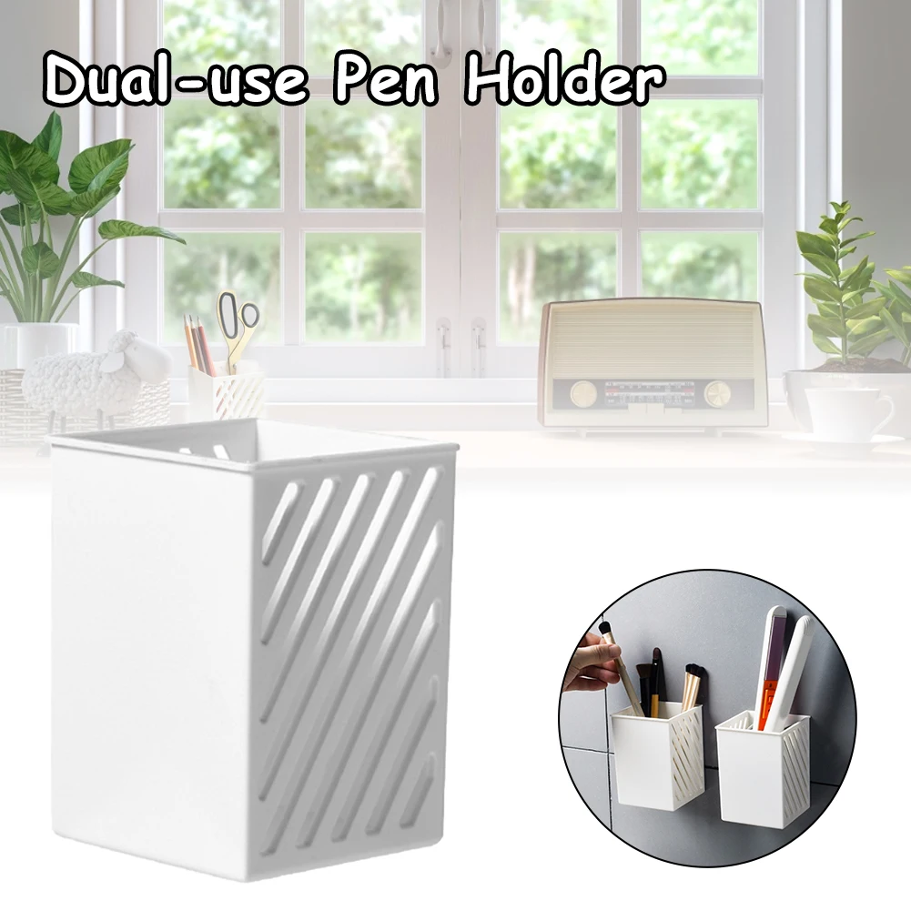 

Pen Holder Pencil Box Self Adhesive Storage Rack for Pen Pencil Makeup Brush School Office Pen Cup