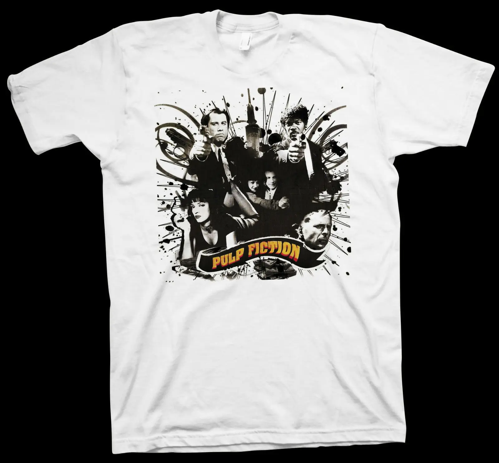Футболка из целлюлозы Квентин Тарантино Джон Траволта ума Турман фильм мода
