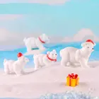 1 шт. милый мини полярный медведь Пингвин Радуга Единорог желтая утка Фея садовое растение Смола ремесло миниатюрное украшение Подарочное украшение