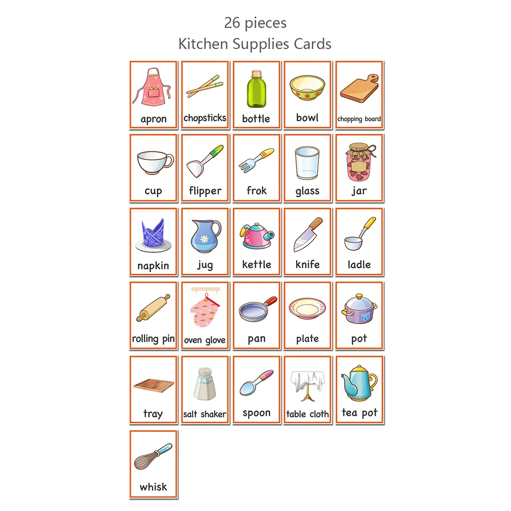 26 шт. детские развивающие карты Монтессори|Чтение| |
