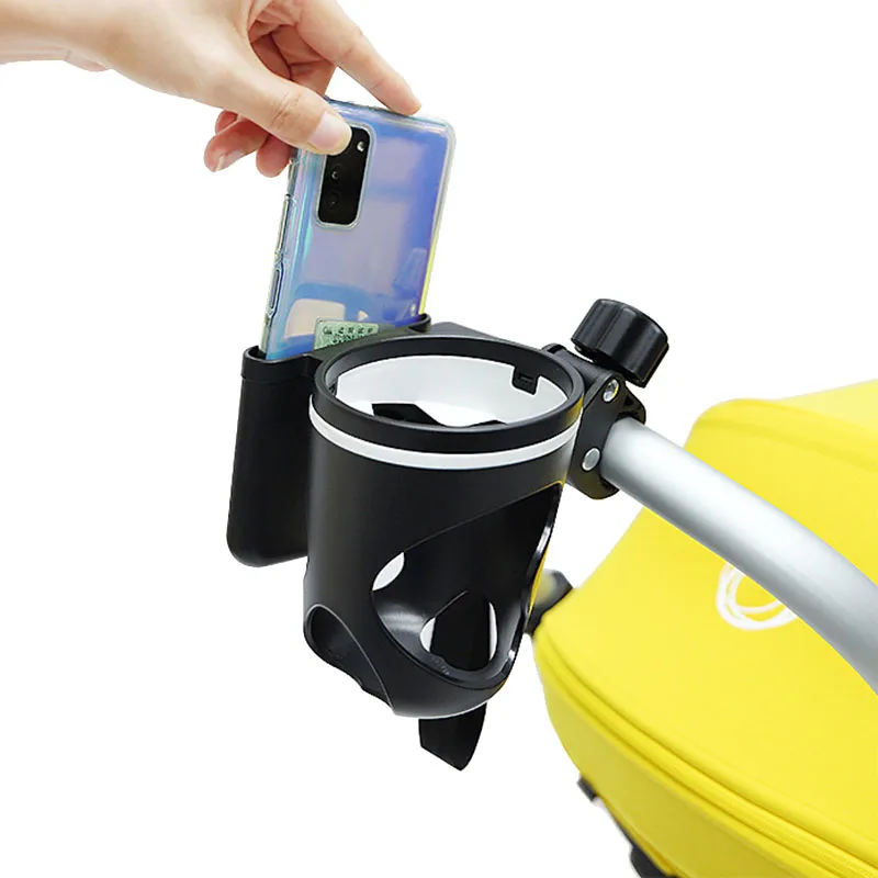 Universal Cup Holder With Phone Slot For Bike Baby Stroller Such As Yoya PLUS Babalo Yoyo Chbaby Cybex Baby Trolley With Fixture