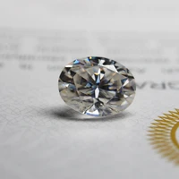 911mm oval cut 3 7 carat white moissanite stone loose moissanite diamond for wedding ring