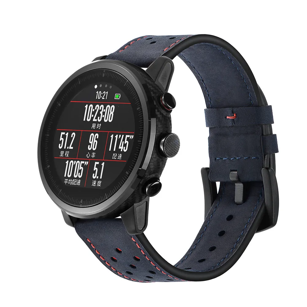 Кожаный ремешок для наручных часов браслет Amazfit Stratos Смарт-часы 2/2 S сменный