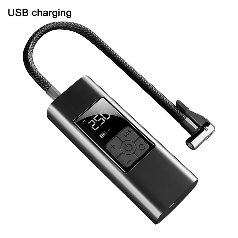

Car Air Compressor Mini Electrical Air Pump Dual-use For Power Bank Portable Wired Tire Inflatable Pump Inflator