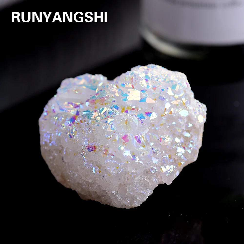 Runyangshi 1 шт. натуральный белый кристалл кластер электропластина образец минералы