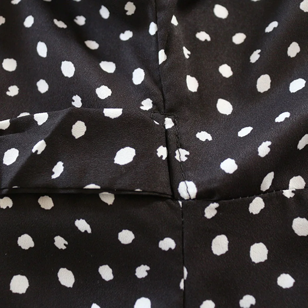 

Maternity Dresses Clothes for Pregnant Women V-Neck Summer Short Sleeve Polka Dot Loose Printed Long Dress Maternity Clothes