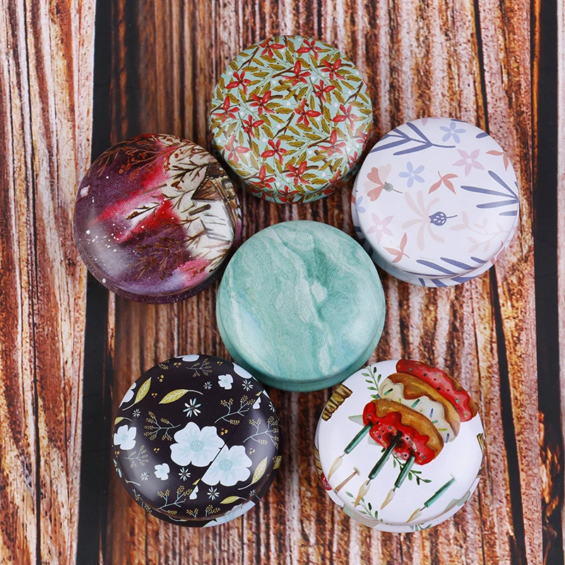 

NEW Metal Round Pill Box Mini Tin Box Portable Drug Holder Medicine Tablet Capsule Box Container Storage Travel Tablet Box