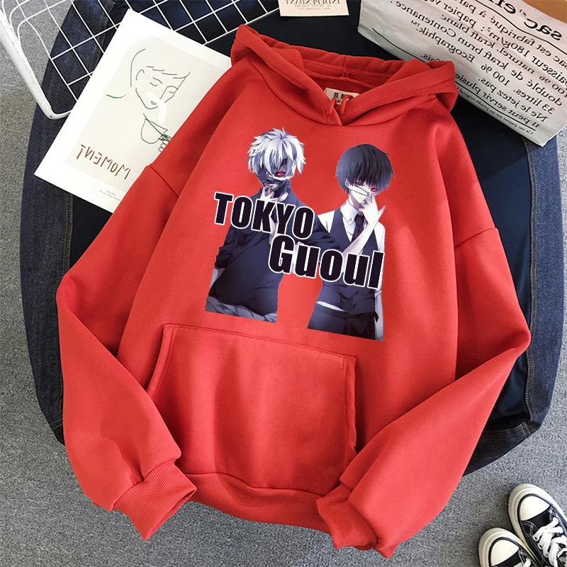 

Tokyo guoul Unisex Fashion Hoodie Men Plus Size Hoodies Simple Leisure Pullover Warm Kawaii Loose Streetwear Harajuku Sweatshirt