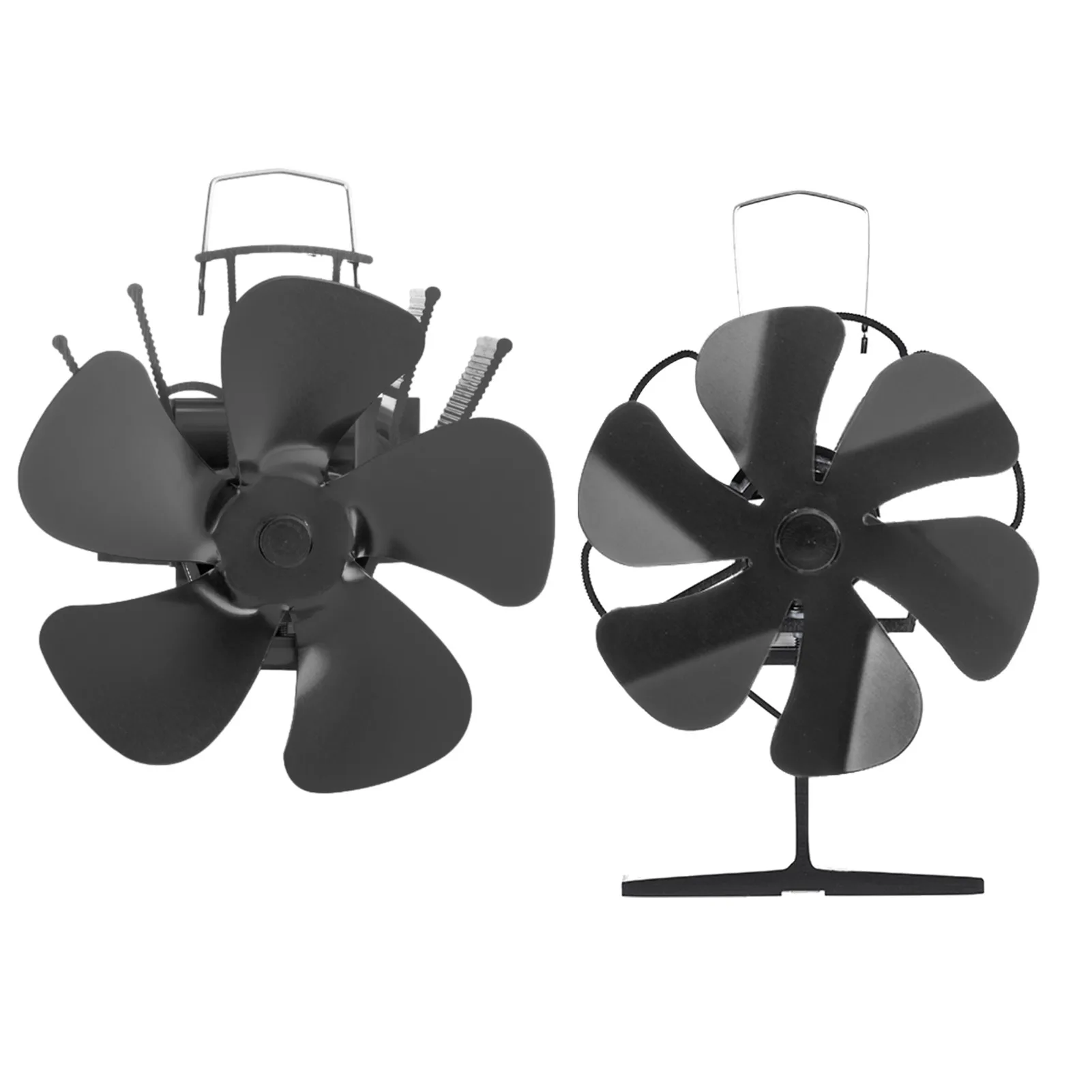 

Mini Fireplace Fan Home Small Heat Powered Stove Less Fuel No Noise 6-vane Stove Fireplace Fan With A Bimetallic Realistic