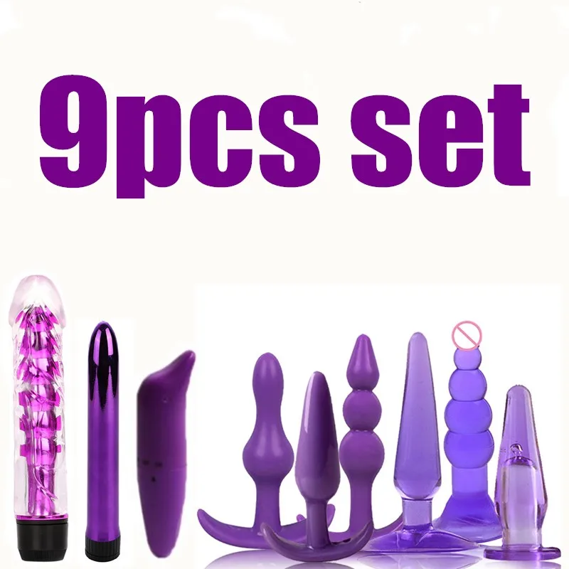 12 шт. силиконовые Анальная пробка для начинающих взрослых Эротические игрушки