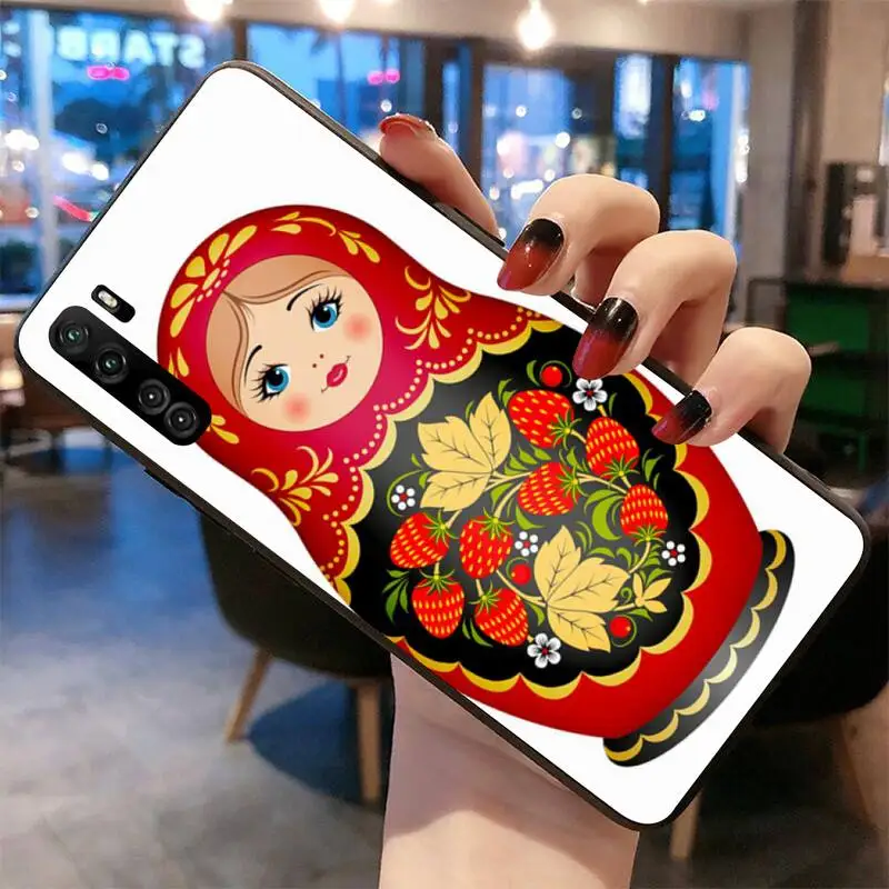 Чехол для телефона с рисунком русской куклы матрешка Huawei Nova 6se 7 7pro 7se honor 7A 8A 7C 9C Play |