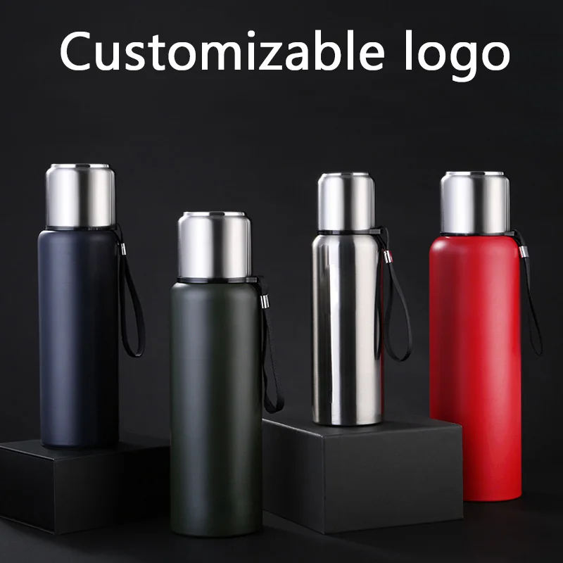

Large Capacity Thermos Bottle Tea Cup 500/750/1000/1500ml Double Wall Thermos Stainless Steel Vacuum Flask Outdoor Travel Mug