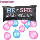 Декор для вечерние с раскрытием пола, сумка для воздушных шаров с розовым и синим воздушным шаром для мальчика или девочки