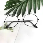 2021 модные винтажные Ретро очки унисекс в металлической оправе с прозрачными линзами, женские очки, большие круглые очки