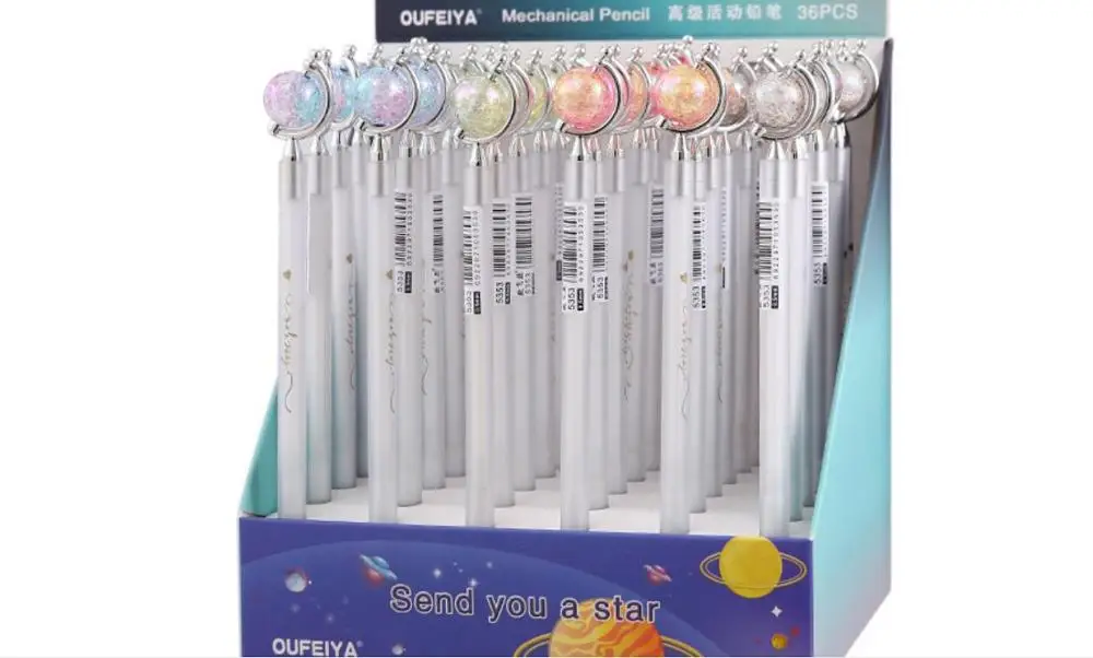 pretty color star Mechanical Pencil Student creative Automatic Pen For Kid School Office writing Supply pencil 36pc/lot | Канцтовары для