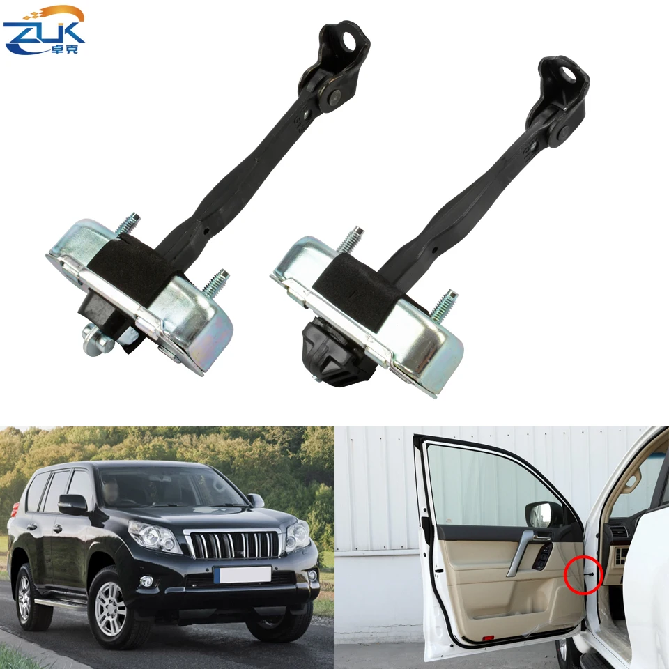 

Ремешок для проверки двери автомобиля ZUK, петля, рычаг, пробка, держатель для проверки для TOYOTA LAND CRUISER RPADO LC150 2010-2020 68610-60120 68630-60120