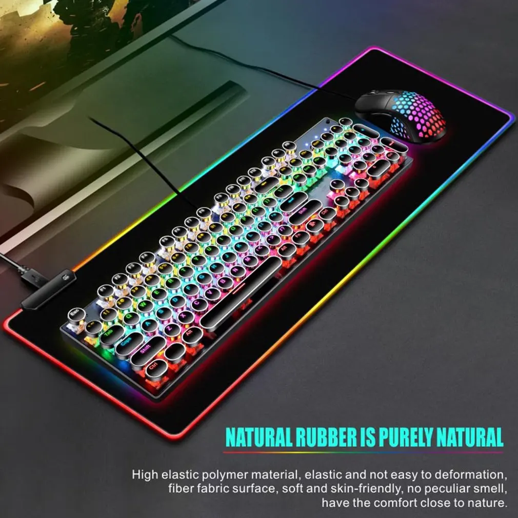 

Gaming Mouse Pad Computer Mousepad RGB Large Mouse Pad Mouse Carpet PC Desk Play Mat With Backlit Lighting Pad