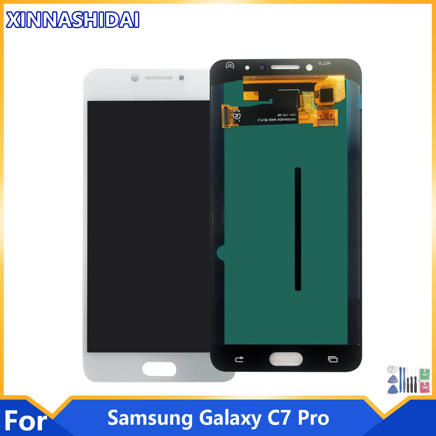 ЖК-дисплей AMOLED 5 7 дюйма для Samsung Galaxy C7010 ЖК-экран C7 Pro SM-C7010Z C7pro дисплей с сенсорным