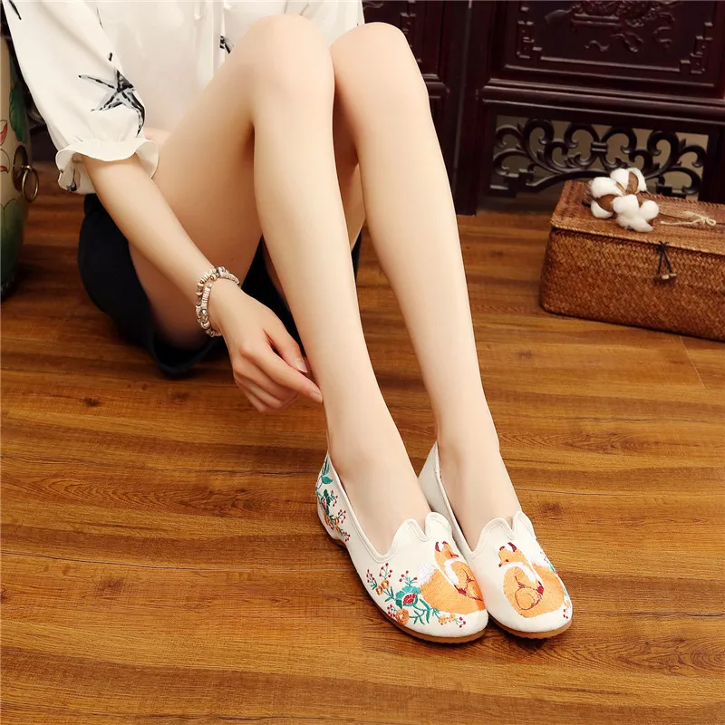 Новинка Туфли в стиле ретро с цветочной вышивкой | Обувь