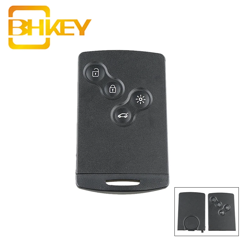 BHKEY для Renault чехол ключа с 4 кнопками дистанционного Megane3 Laguna3 Scenic Fluence Captur Clio IV
