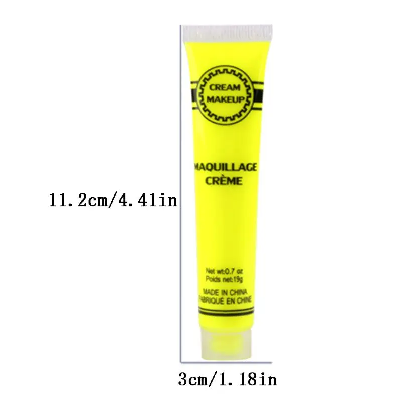 

6 Pcs Set Face & Body Paint Neon Glow in the Dark for Rave Festival Party