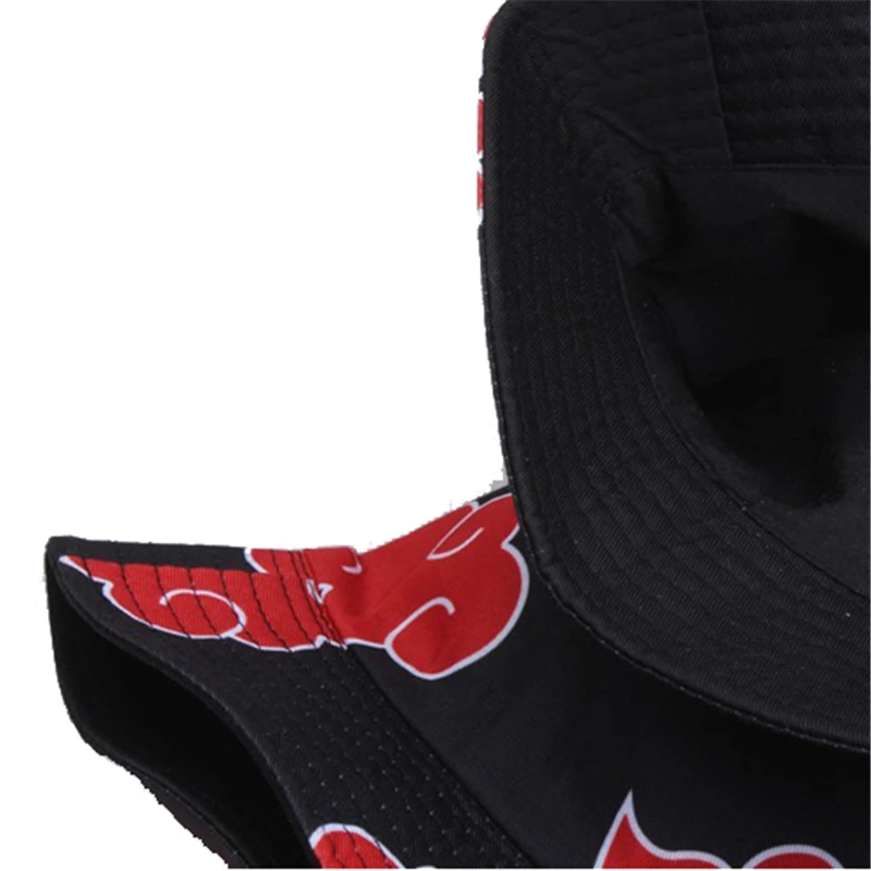 

Summer Outdoor Fisherman Cap Red Printed Auspicious Clouds Dawn Cotton Panama Sun Protection Casual Street Men Women Bucket Hat
