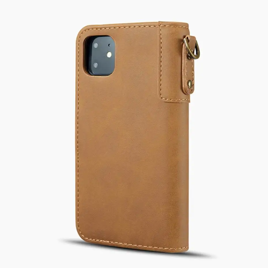 Чехол из натуральной кожи для телефона iPhone 11 Pro Max 5 5S SE 6 6S 7 8 X Plus XS XR XS Max, модный дизайн, Магнитный кошелек, сумка для телефона