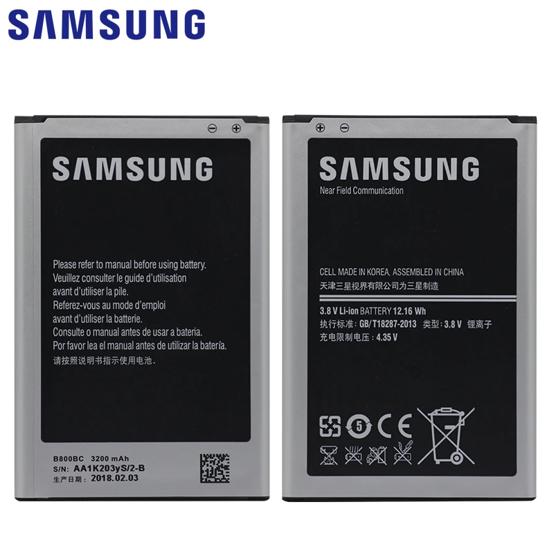 Samsung телефон Батарея B800BE B800BC 3200 мА-ч для samsung Galaxy Note 3 N900 N9006 N9005 N9000 N900A N900T N900P