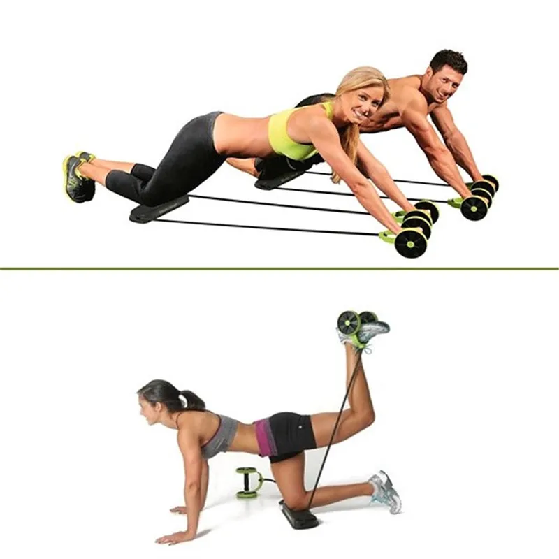 

Ab Roller Wheel with Mat Abdominal Trainer Wheel Arm Waist Leg Exercise Multi-functional Fitness Equipment Exercise
