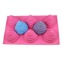 6 cavity christmas tree silicone mold christmas tree mousse mold christmas cake decoration mould ice cream mould cake tools